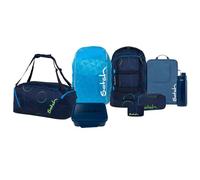 Satch Pack Kollektor Edition Schulrucksack Set 8tlg. inkl. Brotdose und Trinkflasche (Blue Tech)