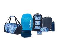 Satch Pack Kollektor Edition Schulrucksack Set 8tlg. inkl. Brotdose und Trinkflasche (Blurry Sky)