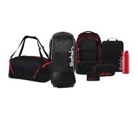 Satch Pack Kollektor Edition Schulrucksack Set 8tlg. inkl. Brotdose und Trinkflasche (Fire Phantom)