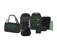 Satch Pack Kollektor Edition Schulrucksack Set 8tlg. inkl. Brotdose und Trinkflasche (Forest Green Skandi)