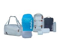 Satch Pack Kollektor Edition Schulrucksack Set 8tlg. inkl. Brotdose und Trinkflasche (Nordic Ice Blue Skandi)