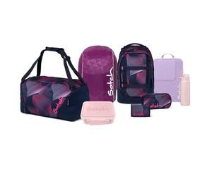 Satch Pack Kollektor Edition Schulrucksack Set 8tlg. inkl. Brotdose und Trinkflasche (Seismic Pink)
