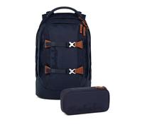 satch pack Nordic Skandi Edition Schulrucksack Set 2tlg. inkl. Schlamperbox (Nordic Blue)