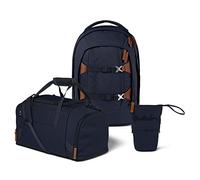 satch Pack Pencil Slider Edition Schulrucksack Set 3tlg. mit Sporttasche (Nordic Blue), Einheitsgröße