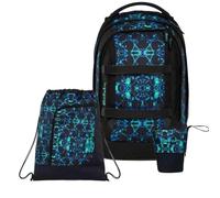 Satch Pack Pencil Slider Light Edition Schulrucksack Set 3tlg. inkl. Sportbeutel (Caleido Blue)