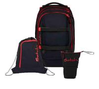 Satch Pack Pencil Slider Light Edition Schulrucksack Set 3tlg. inkl. Sportbeutel (Fire Phantom)