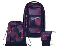 Satch Pack Pencil Slider Light Edition Schulrucksack Set 3tlg. inkl. Sportbeutel (Seismic Pink)