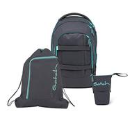 Satch Pack Pencil Slider Light Edition Schulrucksack Set 3tlg. mit Sportbeutel (Mint Phantom)