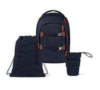 Satch Pack Pencil Slider Light Edition Schulrucksack Set 3tlg. mit Sportbeutel (Nordic Blue)