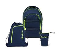 Satch Pack Pencil Slider Light Edition Schulrucksack Set 3tlg. mit Sportbeutel (Toxic Yellow)