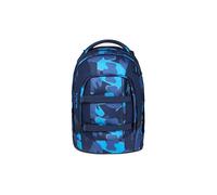 satch pack Schulrucksack Schulrucksack ab 5. Klasse ergonomisch 30L Stauraum standfest Organisationstalent, Troublemaker - Blau