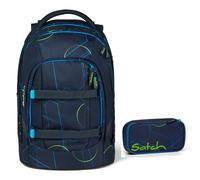 Satch Pack Schulrucksack-Set 2tlg Blue Tech