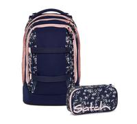 satch pack Schulrucksack Set 2tlg. inkl. Schlamperbox (BLOOMY BREEZE)