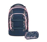 Satch Pack Schulrucksack Set 2tlg. inkl. Schlamperbox (Bloomy Breeze)
