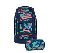 satch pack Schulrucksack Set 2tlg. inkl. Schlamperbox (Crazy Twist)