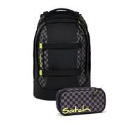 satch pack Schulrucksack Set 2tlg. inkl. Schlamperbox (Dark Skate)