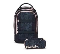 Satch Pack Schulrucksack Set 2tlg. inkl. Schlamperbox (Midnight Jungle)