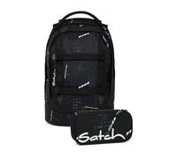 satch pack Schulrucksack Set 2tlg. inkl. Schlamperbox (Ninja Matrix)