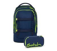 Satch pack Schulrucksack Set 2tlg. inkl. Schlamperbox (Toxic Yellow)