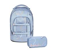 satch Pack Schulrucksack Set 2tlg. mit Schlamperbox (Vivid Blue)