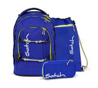Satch pack Schulrucksack Set Blue Climber
