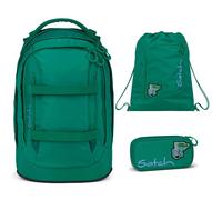 Satch Rucksack-Set Pack Fearless Green – ergonomisch, ab 5. Klasse, 30 L, standfest
