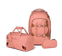 Satch Pack Schulrucksack Set 3tlg. inkl. Schlamperbox u. Sporttasche (Nordic Coral)