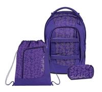 Satch Pack Schulrucksack Set 3tlg. inkl. Schlamperbox und Sportbeutel (Bright Faces)