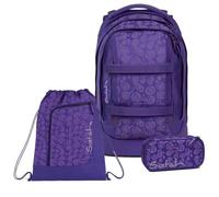 Satch Pack Schulrucksack Set 3tlg. inkl. Schlamperbox und Sportbeutel (Bright Faces)