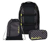 Satch Pack Schulrucksack Set 3tlg. inkl. Schlamperbox und Sportbeutel (Dark Skate)