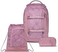 Satch Pack Schulrucksack Set 3tlg. inkl. Schlamperbox und Sportbeutel (Magnolia Dream)