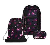 satch Pack Schulrucksack Set 3tlg. inkl. Schlamperbox und Sportbeutel (Mystic Nights)