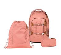 Satch Pack Schulrucksack Set 3tlg. inkl. Schlamperbox und Sportbeutel (Nordic Coral)
