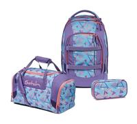 Satch Pack Schulrucksack Set 3tlg. inkl. Schlamperbox und Sporttasche (80s Dance)