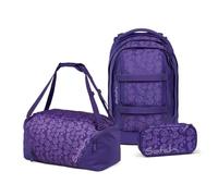 satch Pack Schulrucksack Set 3tlg. inkl. Schlamperbox und Sporttasche (Bright Faces)