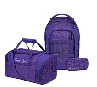 Satch Pack Schulrucksack Set 3tlg. inkl. Schlamperbox und Sporttasche (Bright Faces)