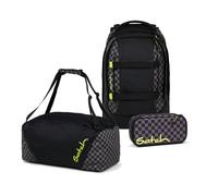 Satch Pack Schulrucksack Set 3tlg. inkl. Schlamperbox und Sporttasche (Dark Skate)