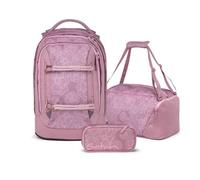 Satch Pack Schulrucksack Set 3tlg. inkl. Schlamperbox und Sporttasche (Magnolia Dream)