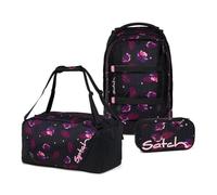 satch Pack Schulrucksack Set 3tlg. inkl. Schlamperbox und Sporttasche (Mystic Nights)