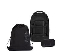 satch Pack Schulrucksack Set 3tlg. mit Schlamperbox und Sportbeutel (Blackjack)