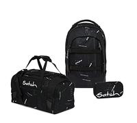 satch Pack Schulrucksack Set 3tlg. mit Sporttasche und Schlamperbox (Ninja Matrix)