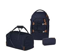 Satch Pack Schulrucksack Set 3tlg. mit Sporttasche und Schlamperbox (Nordic Blue Skandi Ed.)