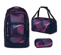 Satch Pack Schulrucksack-Set 3tlg Seismic Pink