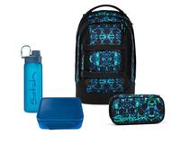 Satch Pack Schulrucksack Set 4tlg. inkl. Lunchset (Caleido Blue)