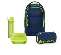 Satch Pack Schulrucksack Set 4tlg. inkl. Lunchset (Toxic Yellow)