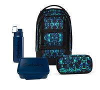 Satch Pack Schulrucksack Set 4tlg. Lunchset (Caleido Blue)