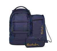 satch Pack Schulrucksack-Set Denim Blue
