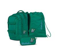 Satch Rucksack-Set Pack Fearless Green – ergonomisch, ab 5. Klasse, 30 L, standfest