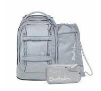 Satch pack Schulrucksack Set Washed Blue