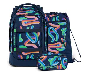 satch pack Set aus pack + Sportbeutel + Schlamperbox 26 Crazy Twist